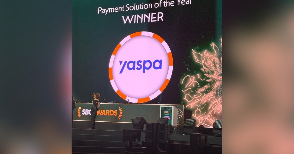 eegaming_hub's tweet photo. Yaspa wins Payment Solution of the Year at SBC Awards 2026 dlvr.it/TVnD3M #SBCawards #iGaming #PaymentSolution #Yaspa #SportsBetting https://t.co/ncffkc4JDV