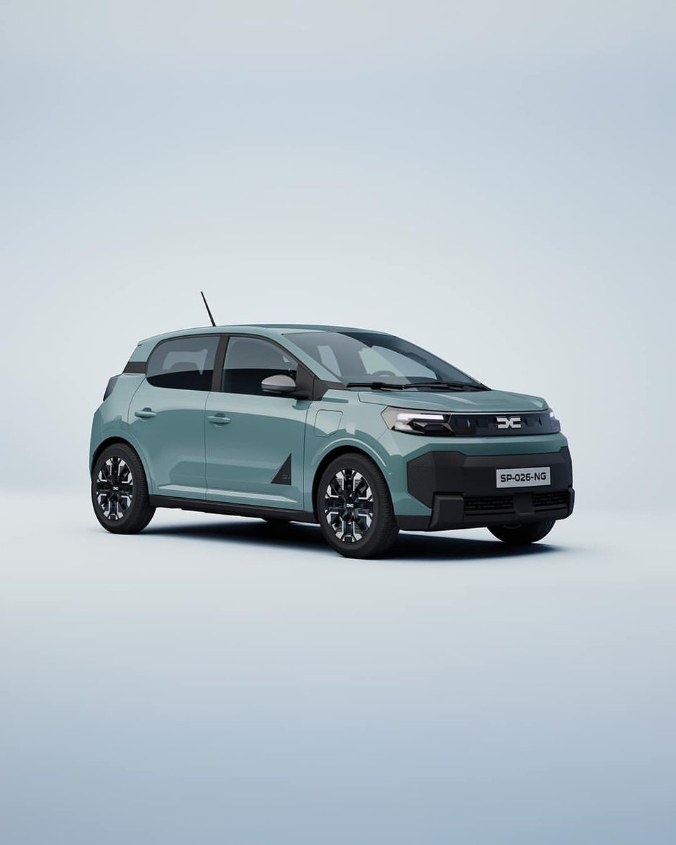AUTOSAE's tweet photo. 𝙉𝙪𝙚𝙫𝙤 𝙎𝙋𝙍𝙄𝙉𝙂 ⚡

Destaca con su estilo moderno, robusto y dinámico. 🌁Hecho para la ciudad, pero no exclusivamente, este coche urbano eléctrico irradia elegancia.

☑️ Compacto y ágil
☑️ Embellecedores 16'' bitono
☑️ Nuevo color Agabe
☑️ Firma luminosa LED

#DaciaSpring https://t.co/sI4hg6ufX8