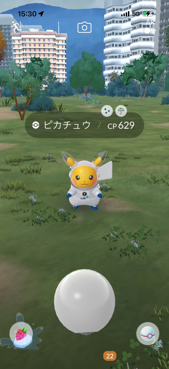 hirochiii06's tweet photo. 色違いの宇宙飛行ピカチュウゲット💪
今回は早めに出てくれてよかった😊

シャドウも色違い2体取れて👍

#ポケモンGO
#ピカチュウ https://t.co/GlTMXAqKDu