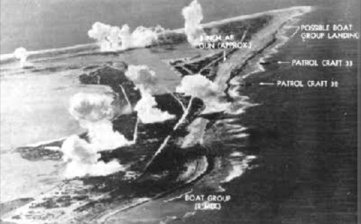 Tony3224's tweet photo. #OnThisDay 1943
On October 5-6, 1943, Rear Admiral Charles Pownall's Task Force 14, centred on USS Yorktown (CV-10), USS Essex (CV-9) and USS Independence (CVL-22)  launched approximately 250 aircraft against the Japanese-held Wake Island.
This was the largest carrier air strike to hit Wake since the island fell in December 1941. 
The raid destroyed 18 Japanese aircraft on the ground and damaged installations, but the operation was notably cautious.
Pownall refused to press home attacks despite calls from his aviators to do so, and the task force withdrew without conducting the planned sustained strikes. 
The raid was a harbinger: American carrier aviation was growing rapidly in numbers and aggression, and within months the same ships would be supporting the assaults that would cut Japan's Pacific empire apart island by island.

#WWII #NavalHistory #PacificWar #MilitaryHistory #WakeIsland #USSYorktown #CarrierAviation #TaskForce14