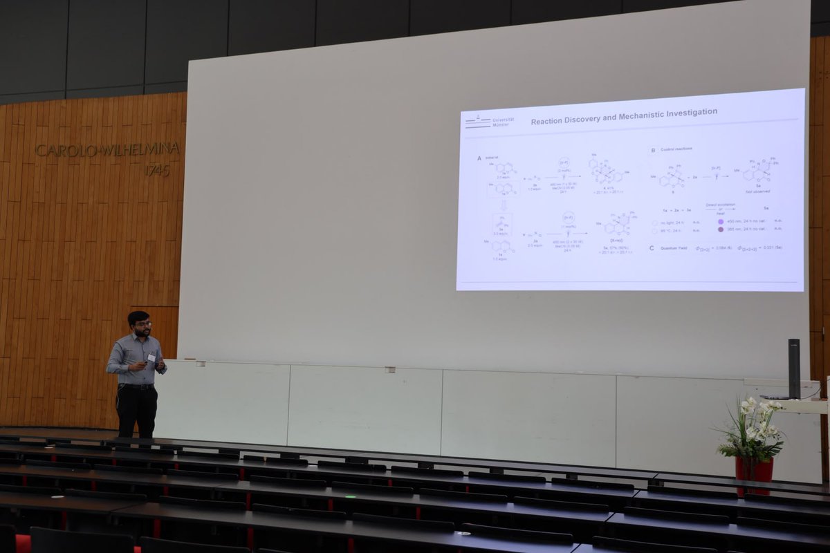 GloriusGroup's tweet photo. Great to attend the 30th Lecture Conference on Photochemistry at TU Braunschweig! ☀️🔬 Inspiring talks, exciting science, and great discussions with the photochemistry community, including David Procter and Burkhard König. #Photochemistry #Chemistry https://t.co/yZQMOBLCP2