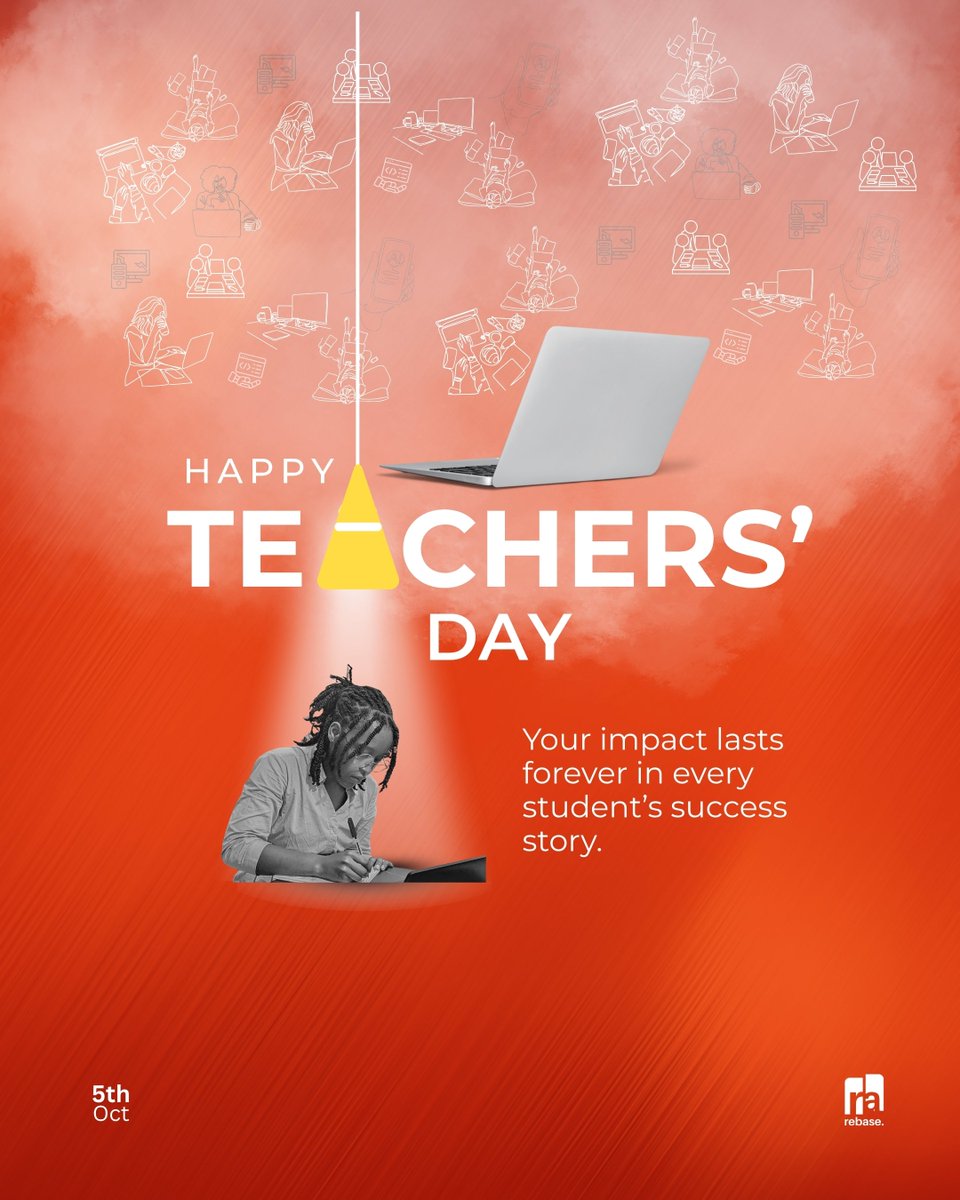RebaseCodeCamp's tweet photo. We remember what we learned, but we don't always remember who taught us. Behind every skill is a teacher who took the time to guide and inspire.

Today, we celebrate all mentors shaping the next generation of builders. Happy Teachers’ Day! 🤍

#RebaseCodeCamp #HappyTeachersDay https://t.co/dbeR1UasKQ