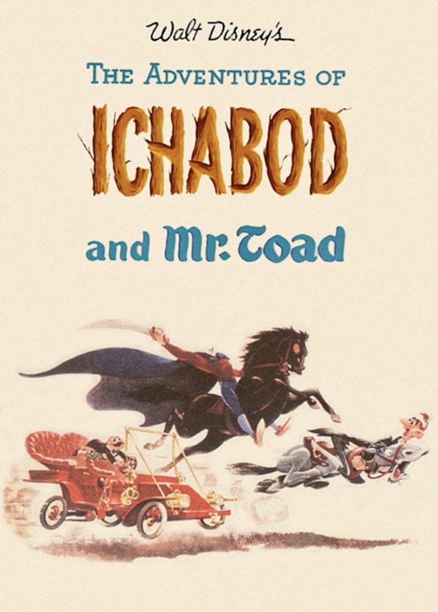 Cartoonhistory2's tweet photo. 77 years ago today, ‘The Adventures of Ichabod and Mr. Toad’ premiered in theaters. https://t.co/m7bKv4cnqf