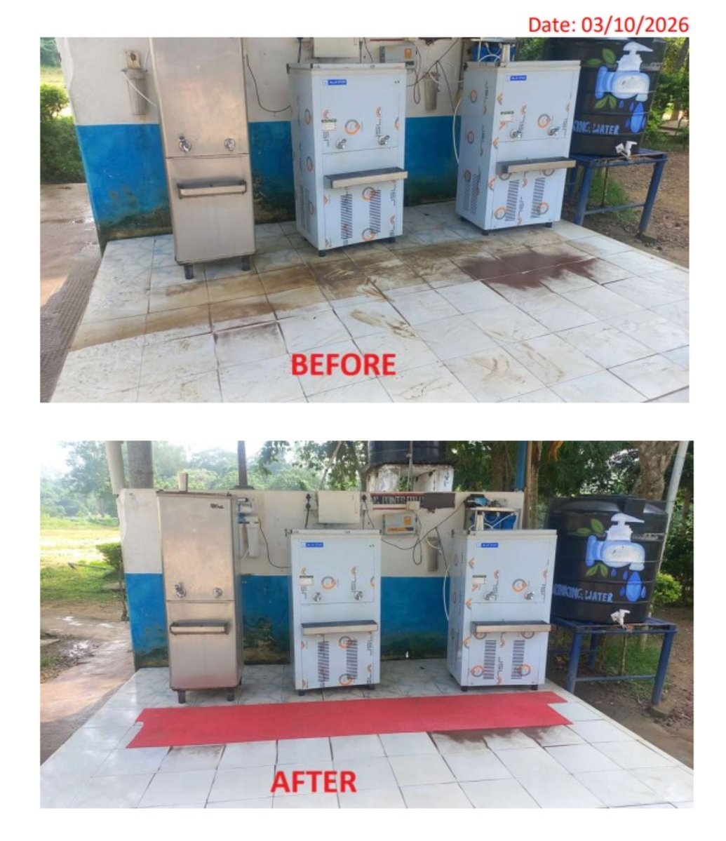 kvrangapahar's tweet photo. Clean campus, happy learners! 🧹✨
KV Rangapahar Cantt. continues its drive for a cleaner, greener and healthier Vidyalaya. Small efforts every day make a big difference. 💧📚
#SwachhBharat #SwachhVidyalaya #specialcampaign6 @KVSRO_TINSUKIA @KVS_HQ https://t.co/YfRuFqhZ1h