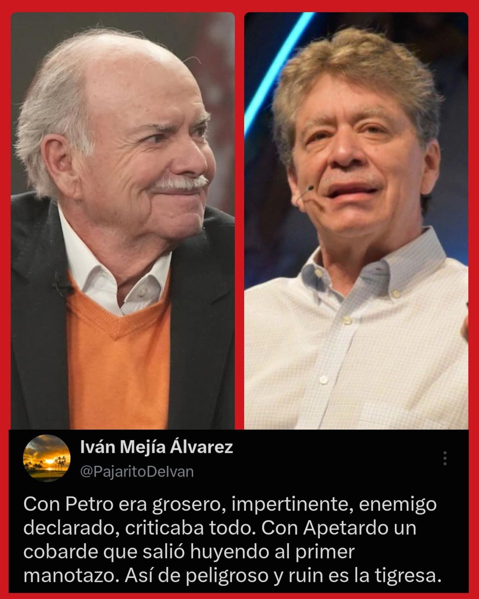 joaquinroblesza's tweet photo. Gritón con Petro, culicagado con  Abrelano. Llamaba dictador a Petro y demócrata a Abrelano. Así estamos. Petro nunca lo presionó para nada. Abrelano lo sacó del puesto a patadas. https://t.co/REbUMu4Gzn