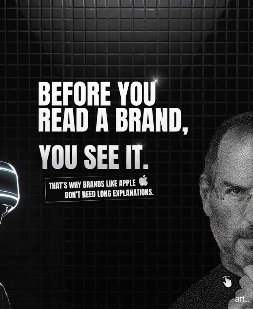 xdevcreative's tweet photo. Marketing is visual before it’s verbal.🔳

Attention hits the eye, not the bio. A clear look does the selling, so you don’t need a long explanation. Make the brand obvious at a glance. Then the words only confirm what they already felt.

Does your Brand feel the same way to people? 
#BuildinPublicNG #connect