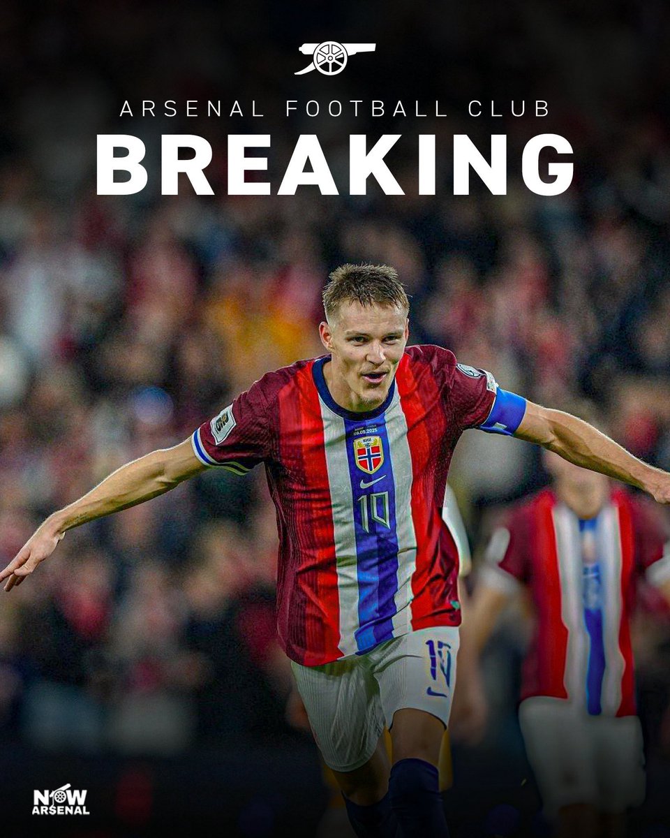 now_arsenaI's tweet photo. 🚨Arsenal have given Martin Ødegaard several days off after he played every minute of Norway's four Nations League matches.

The skipper will get a full week’s recovery ahead of Leeds this weekend.

[@RyanTaylorSport] https://t.co/AiR8XuPMuj
