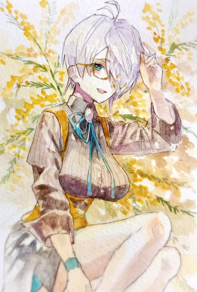 NavyBlueSparrow's tweet photo. #創作  #透明水彩 https://t.co/U2uXkHcZrY