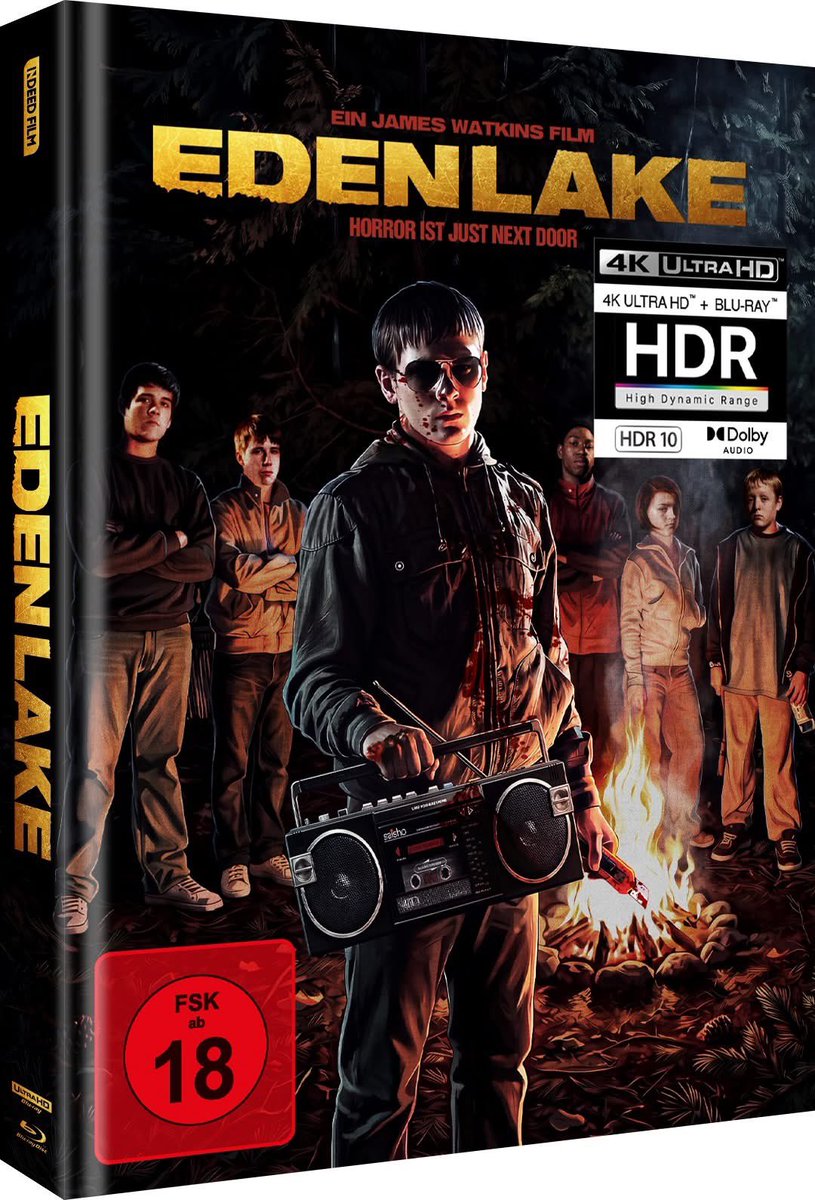 djcooky78's tweet photo. EDEN LAKE (2008) to be released by Indeed Film this winter.

The limited 4K UHD Mediabook (4K UHD and Blu-ray) comes with a 60 pages booklet including HDR 10.
Each artwork is limited to 333 copies.

More info soon. @cinemarichard @UltraHDBluray @HighDefDiscNews #EdenLake #horror https://t.co/vWgLJHRMUY