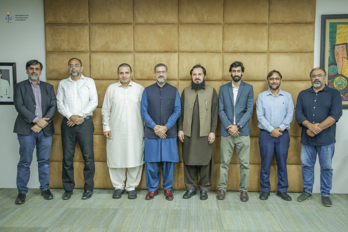 ITUPunjab's tweet photo. ITU Lahore welcomed a delegation from the National Productivity Organization (NPO) Pakistan, led by Mr. Aftab Khan (GM) &amp; Mr. Sulman Haider (Regional Incharge Lahore).  They met VC Prof. Dr. Adnan Noor Mian and senior faculty to discuss stronger industry–academia linkages. https://t.co/eALW4SvhYx