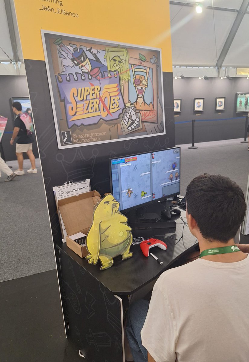 wearedoorman's tweet photo. Comic-Con Málaga 2026

We’re blown away by how many of you played our demo! Thank you all for the amazing time and feedback.

Now, back to the cave! We’ll keep rolling to make SuperZeroes the best it can be.

#ComicConMalaga #GameDev #IndieDev #GodotEngine https://t.co/8xlCtyIvTW