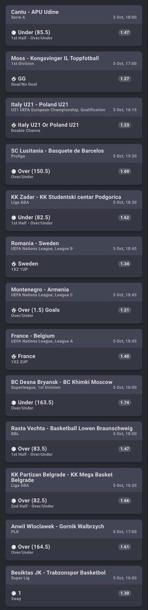Dajamal_23's tweet photo. ⚽️⚽️⚽️🏀🏀🏀

X120 odds - 5TRK5FD

X40 odds - 5TRK76V

#Bet9jacode https://t.co/pnKmQ8j5fg