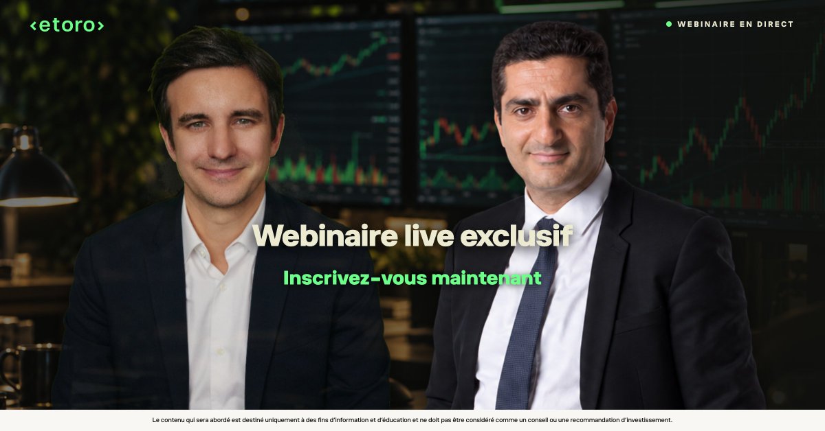 TonyFraysse's tweet photo. 🎙️ Ce mercredi, je retrouve @MarcTouati pour le webinaire du 4e trimestre !

Fin 2026 : attachez vos ceintures !

🌍 Croissance mondiale et grandes économies
📈 Taux obligataires : jusqu���où, jusqu’à quand, quels impacts ?
🗓️ Moteurs et événements clés du T4
📊 Tour des principaux actifs

🔴 Inscrivez-vous maintenant (gratuit) : https://t.co/8LAnVfaSSF