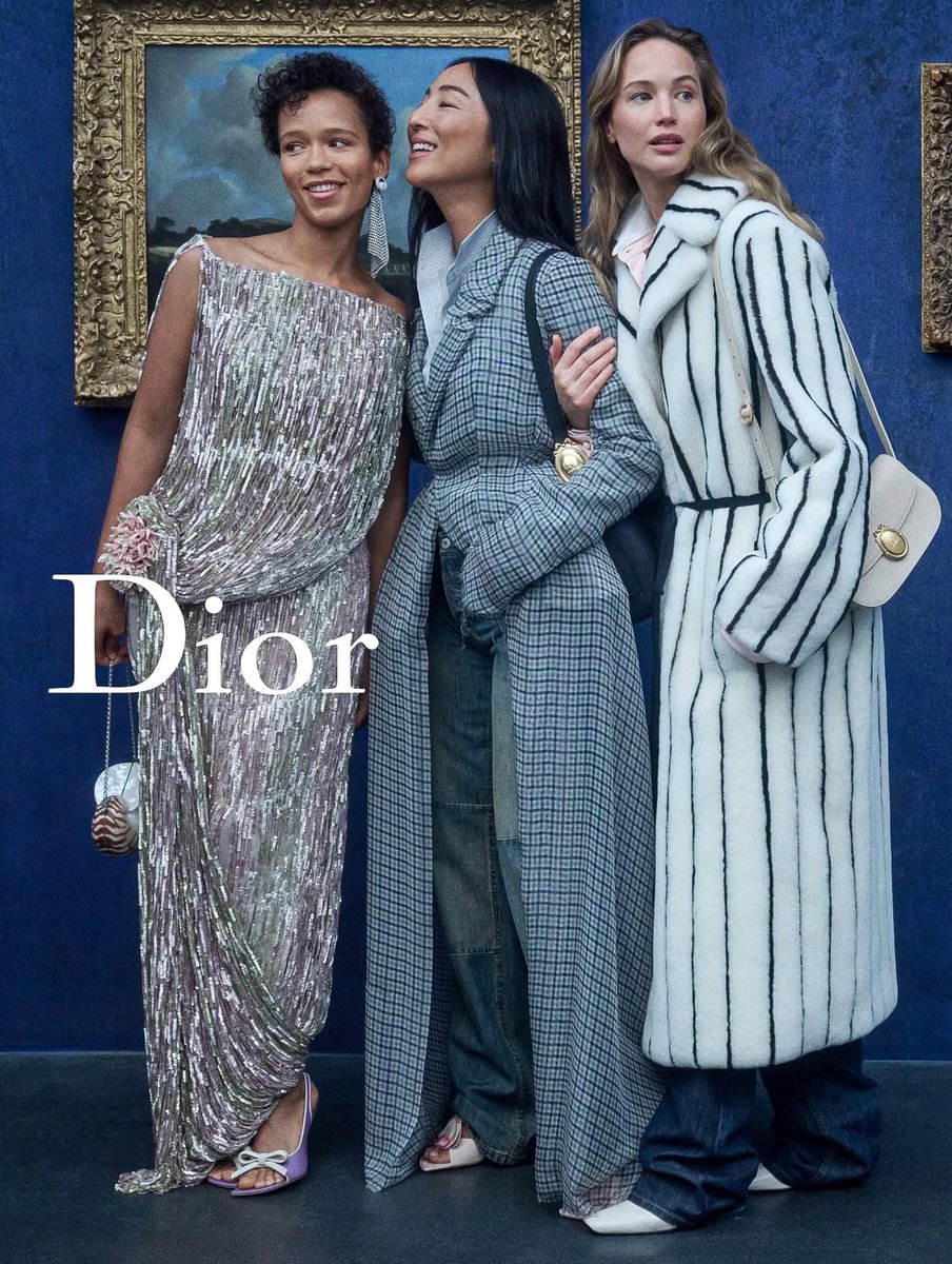 _filmcrave's tweet photo. Jennifer Lawrence, Taylor Russell and Greta Lee photographed for Dior. 📷 https://t.co/mefwTHXp54