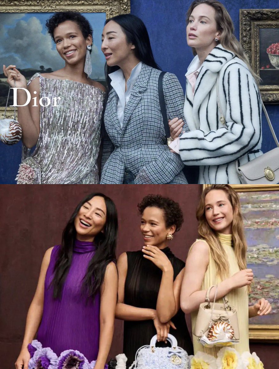 _filmcrave's tweet photo. Jennifer Lawrence, Taylor Russell and Greta Lee photographed for Dior. 📷 https://t.co/mefwTHXp54