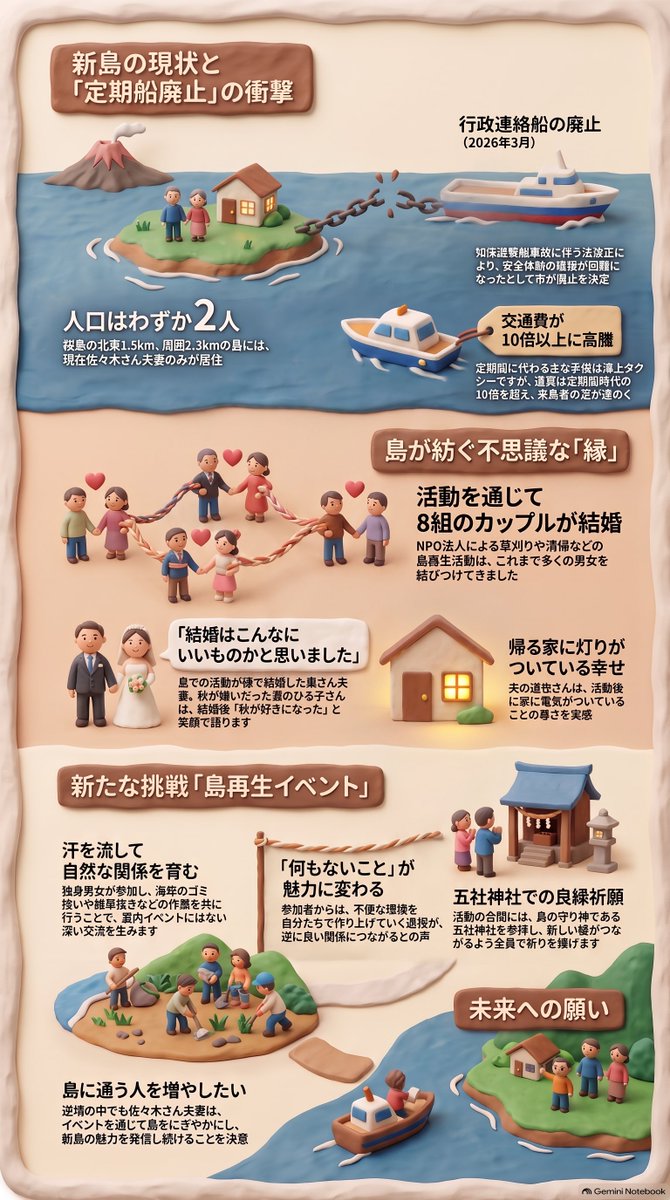 QBVizMedia's tweet photo. 鹿児島にある小さな島で新島って言う所で起きているちょっとハートウォーミングな話...チョット興味深かったなあ。 https://t.co/UVQB07zPyv