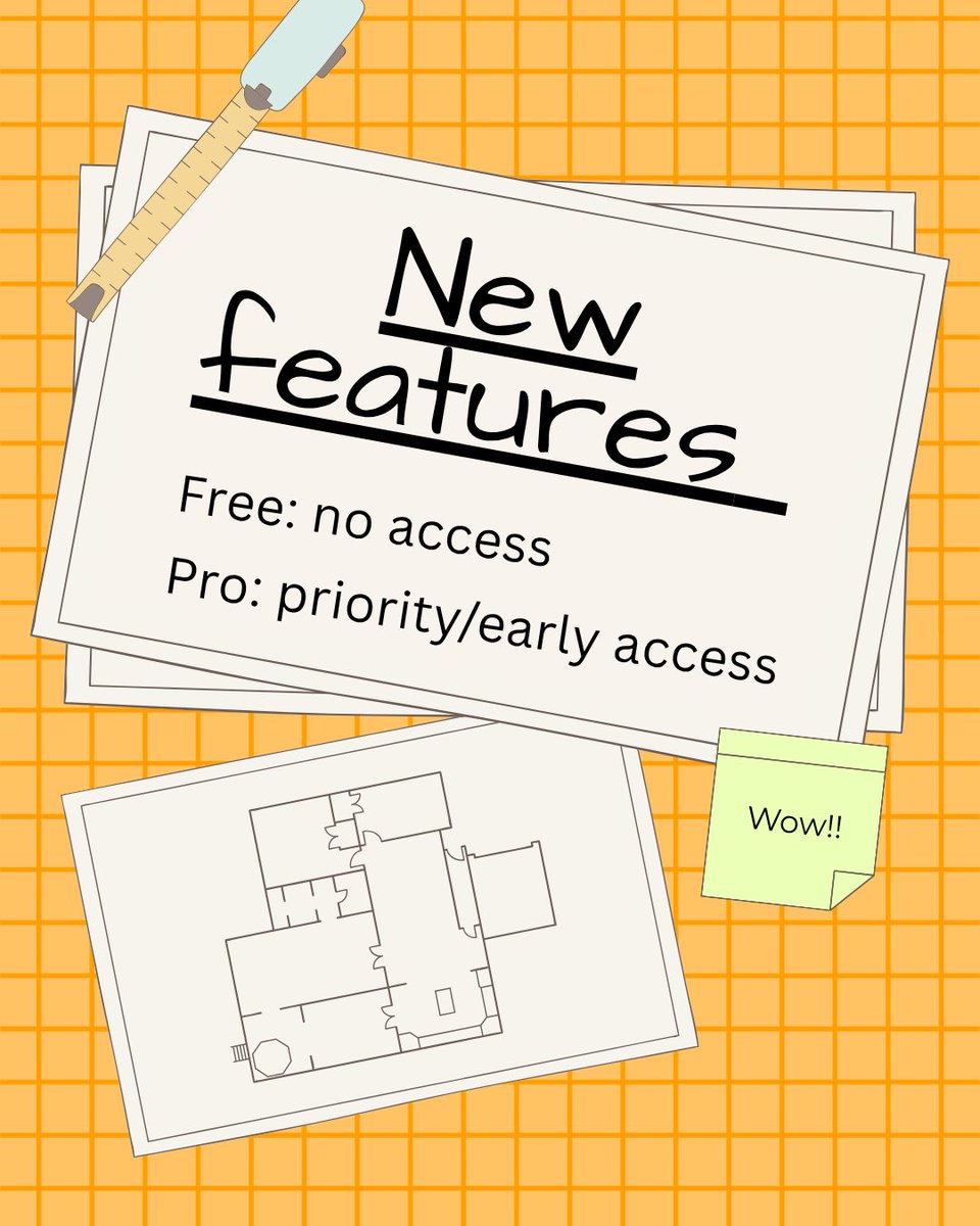 clairvyn_ai's tweet photo. Which floorplan would you choose; free or pro? 🤔 
Free has amazing features but pro comes with more cool features snd I personally would prefer pro😋 https://t.co/1HbFyllpDQ
