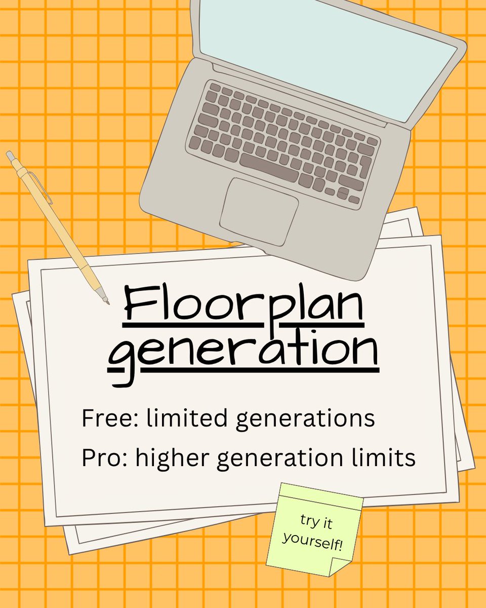 clairvyn_ai's tweet photo. Which floorplan would you choose; free or pro? 🤔 
Free has amazing features but pro comes with more cool features snd I personally would prefer pro😋 https://t.co/1HbFyllpDQ