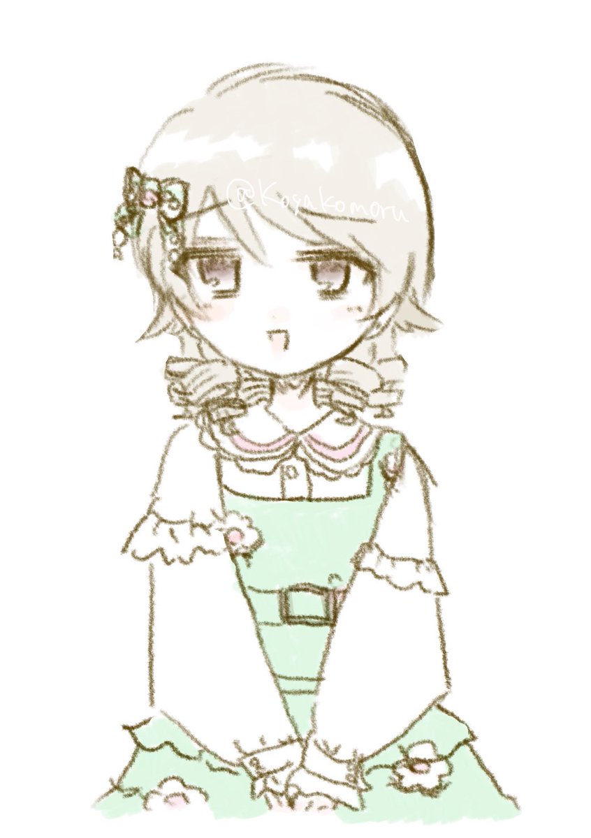 Koyakomoru's tweet photo. 衣装を作ると見なくてもふんわり描けるようになる
ふんわり https://t.co/LfmRVXgjy5