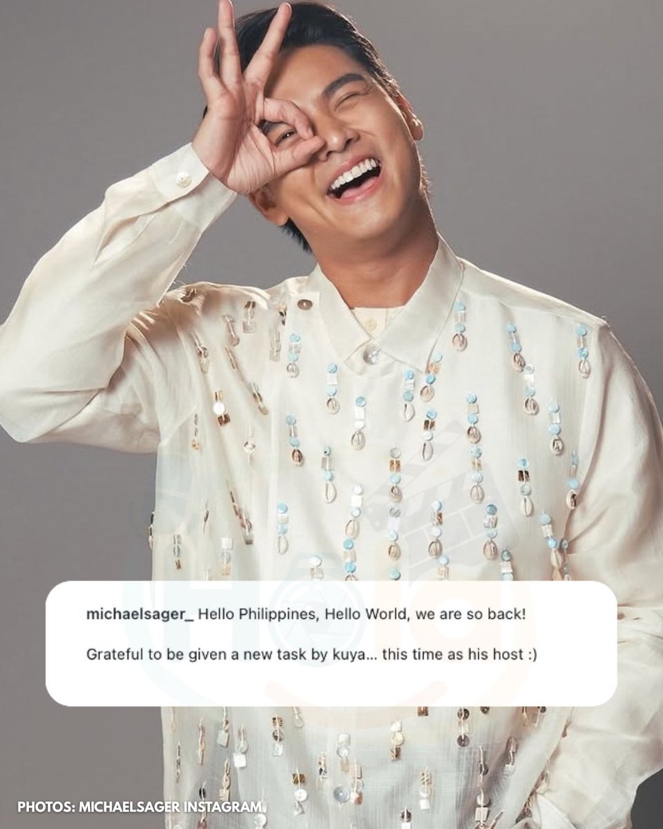 holaphofficial's tweet photo. FROM HOUSEMATE TO HOST

Kapuso actor na si Michael Sager, official host na sa bagong collab season ng #PinoyBigBrother. https://t.co/r7V3MY73nt