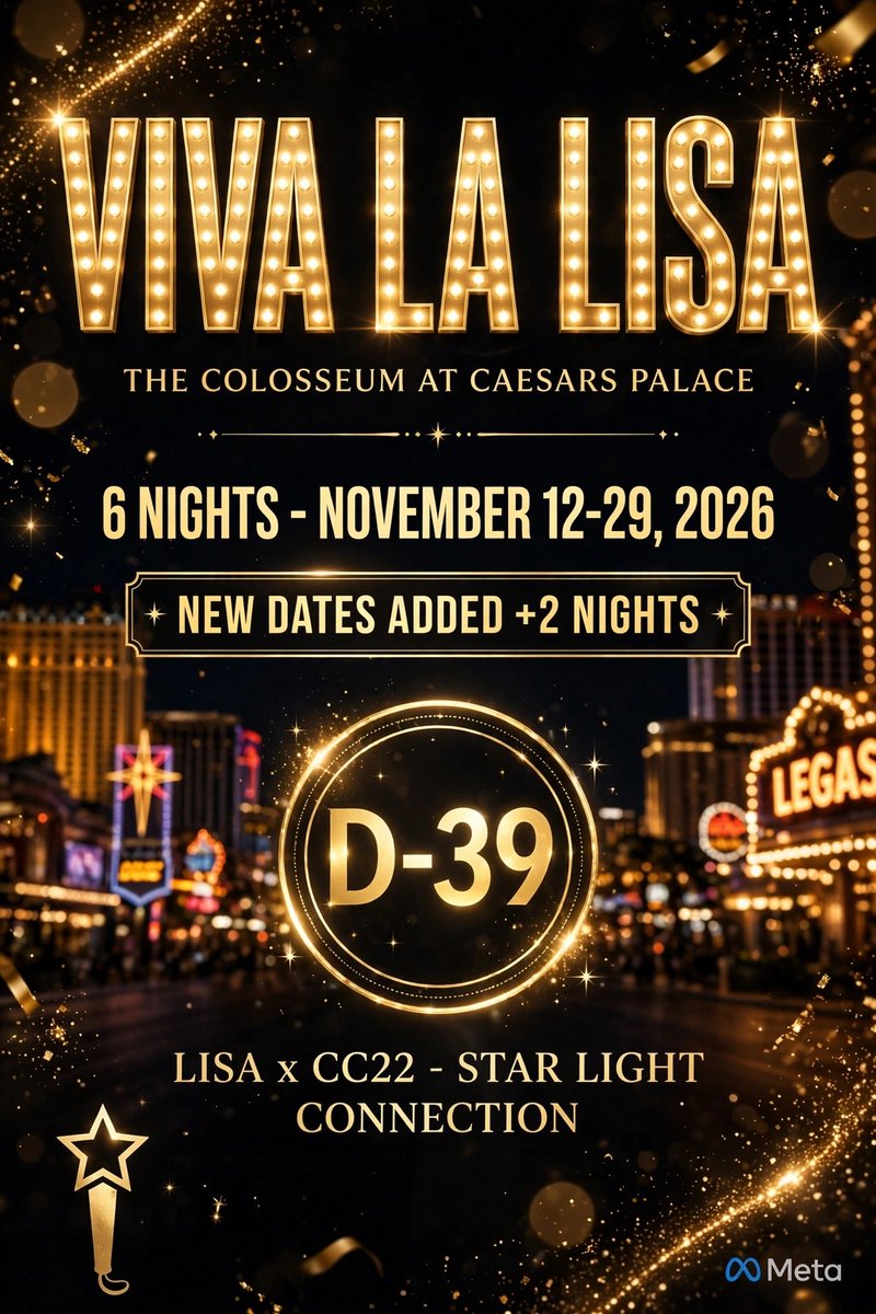 bitpiyong's tweet photo. @WeAreLOUD @CaitlinClark22 *LALISA LA DIVA JUST ADDED +2 NIGHTS ✨* https://t.co/u6zpunqJal