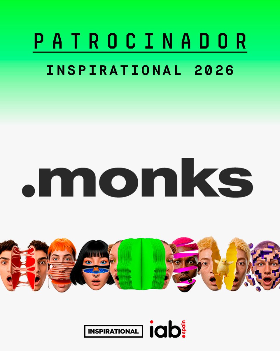 IAB_Spain's tweet photo. Nos alegra contar por primera vez con @madebymonks_ como patrocinador de #Inspirational26.

En esta edición, patrocina el Espacio Digital Business. Una oportunidad para compartir ideas y poner en valor el talento y la innovación que mueve el negocio de la industria digital. https://t.co/pzs41xVQec