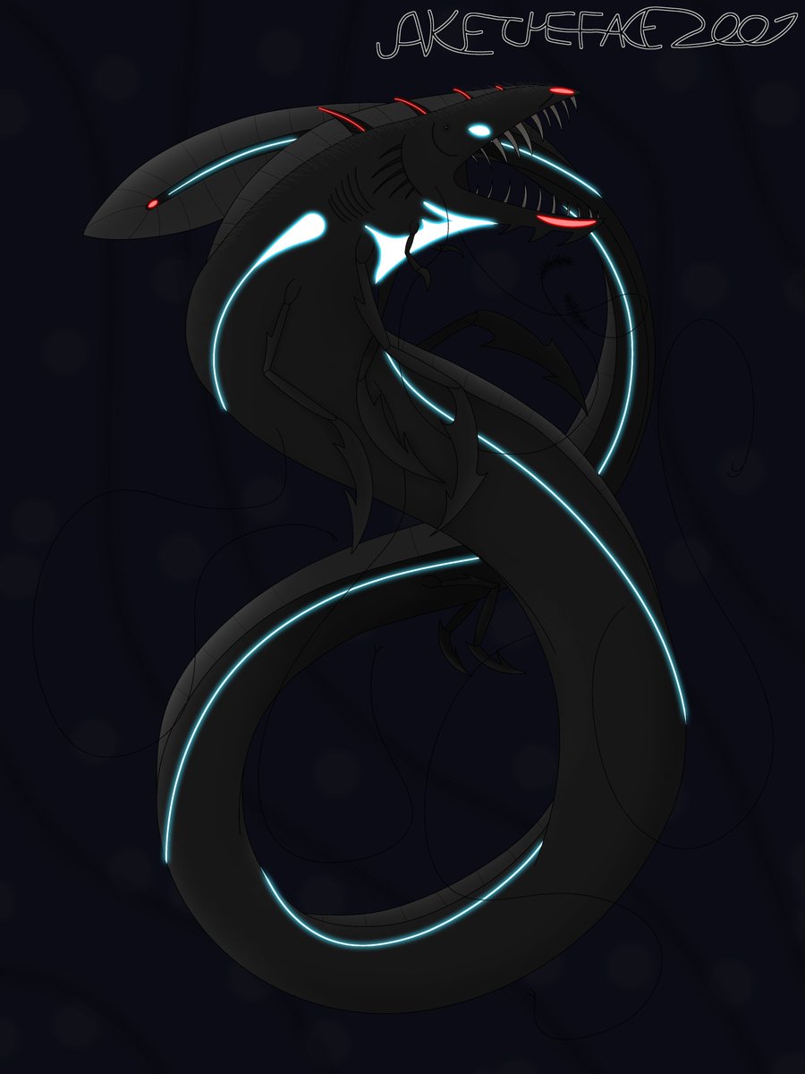 Jakethefake2007's tweet photo. Late LVAtober drawing of the Left Hand Parasite from Design, including a bioluminescent variant because it's cool.
#LVAtober2026 #SSTWL https://t.co/0iBR7OV8GP