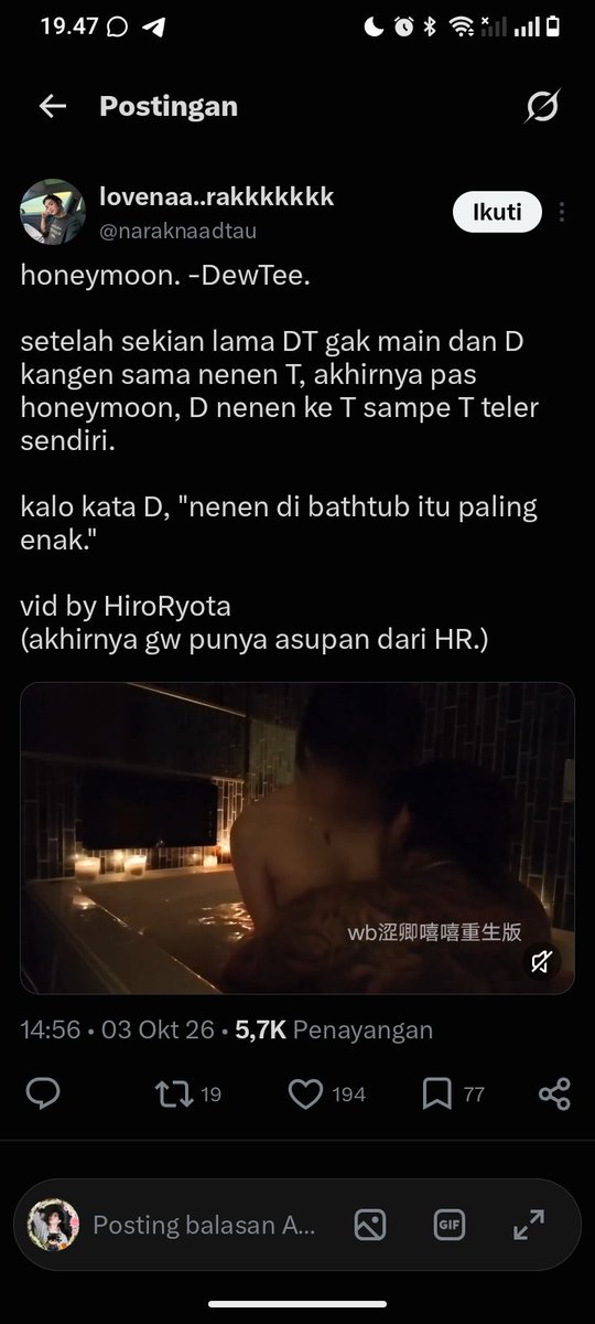 middlechild_20's tweet photo. teman-teman tolong bantu RNB akun @naraknaadtau ya, udah bikin konten pelecehan ke DewTee dan pakai video orang lain. Jangan di reply / qrt biar gak nyebar, langsung report &amp; block aja!!!!!!🙏 https://t.co/jIqqvfvf9u