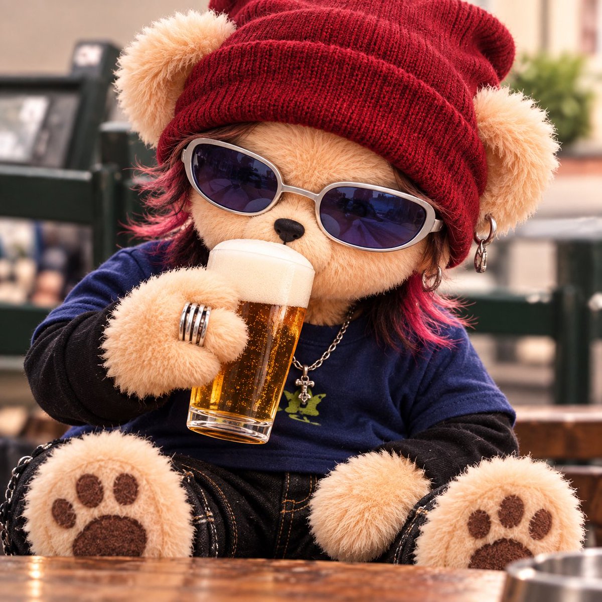 hide722yu's tweet photo. hideをイメージした、くま🧸ちゃん(*´罒`*)

 #hide
 #くま
 #画像どうぞ https://t.co/D5STid2YWM