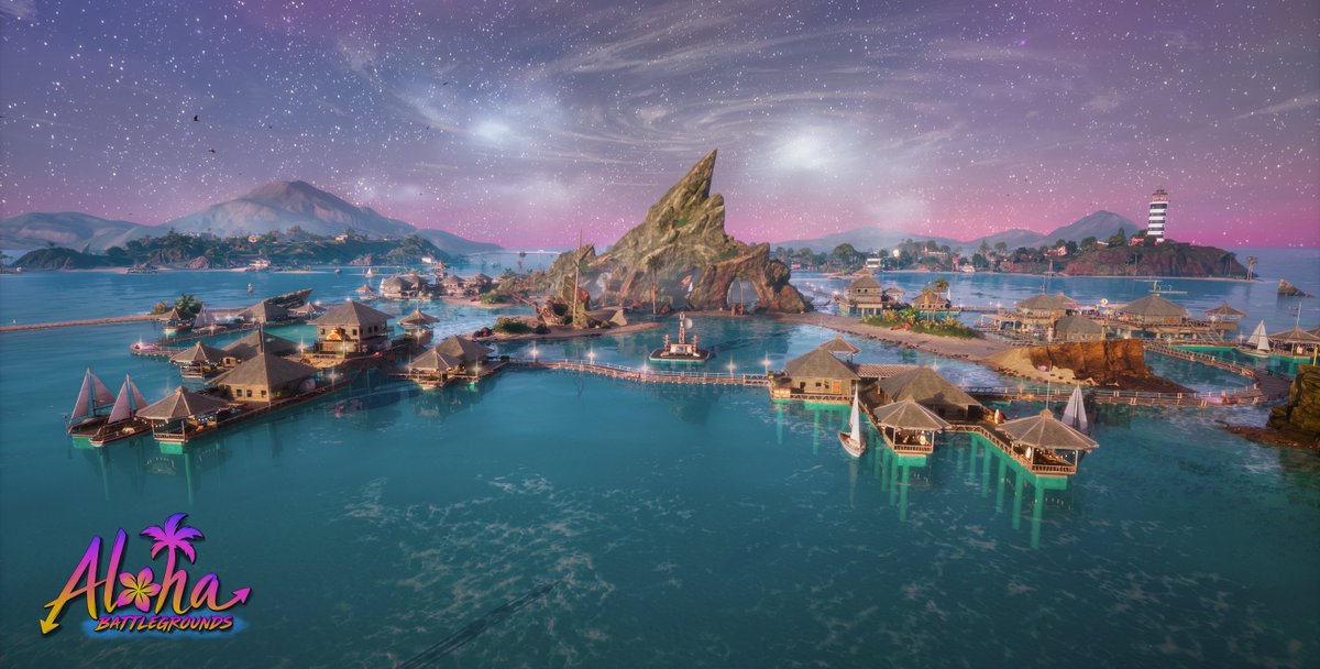 AlohaUEFN's tweet photo. Swirling Sandbar - The spiraling centerpiece of the archipelago. Surrounded by a luxury resort complex of tropical huts, boardwalks, boats, and festivities.

In the center is the great Spiral Rock, which is known for emanating strange sounds and making visitors lightheaded. https://t.co/NTUmFdODVU