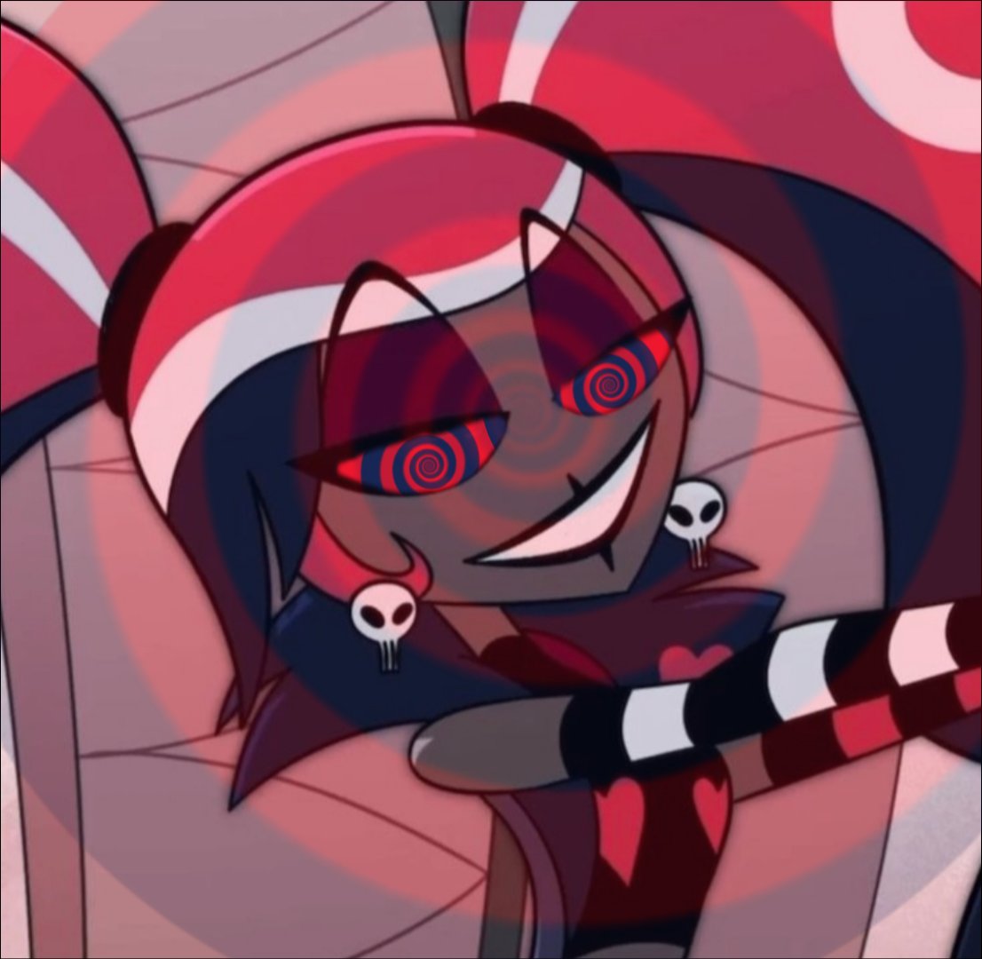 Trust_VelVel's tweet photo. It kills to look THIS good! And you know it. One glance and you can't look away like the mindless puppet that you are. That's the power of #veltek summed up.
Remember #trustus with your mind!
#hypno 
#hazbin_hotel https://t.co/S1iwekMXT8