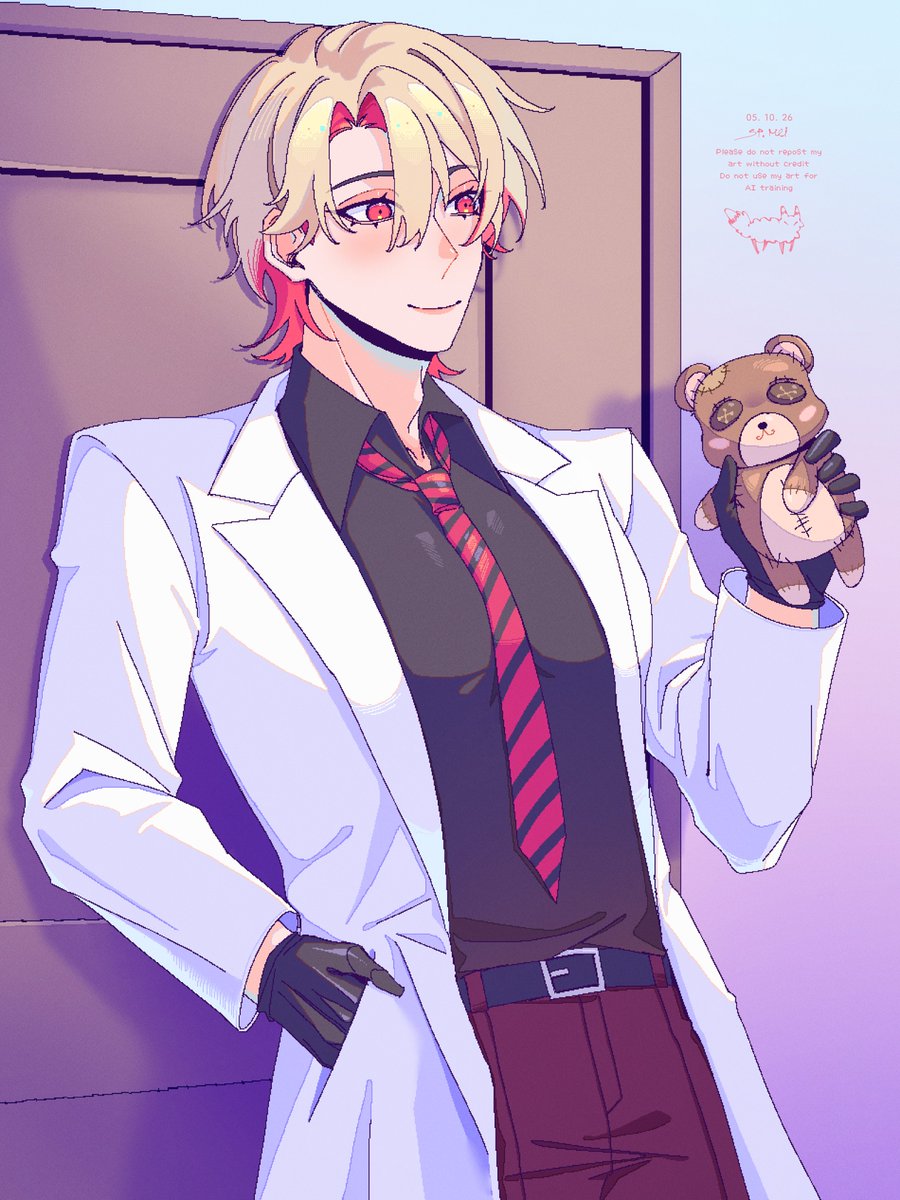 st1miku's tweet photo. the handsome blond doctor with red eyes and big boobs? omg

#HelpingYourBoyfriend #hyb https://t.co/qznurs1fgT