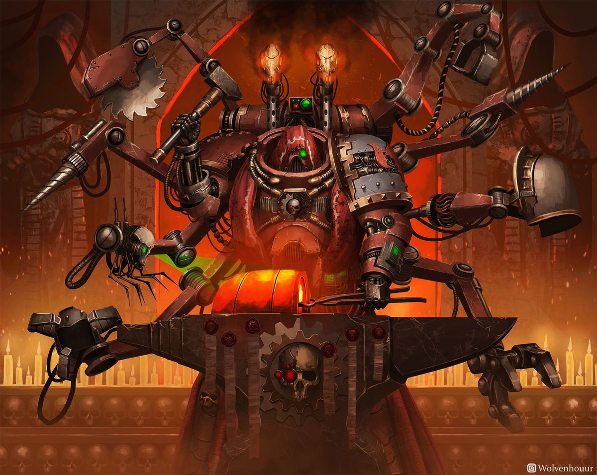 40KEternityGate's tweet photo. Master of the Forge by J.A Jewel Ng @Wolvenhourr
(wolvenhouur, JA Ng)
https://t.co/bBwwnpJjDK

#AdeptusAstartes #SpaceMarines #BasiliskLords #ServoSkulls #Techmarines  #WarhammerArt #Warhammer #Warhammer40K #40K https://t.co/BAxHEYm86p