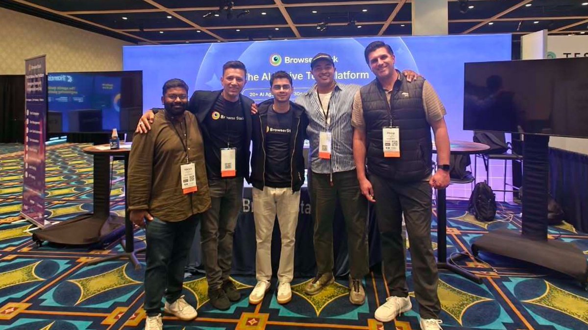 browserstack's tweet photo. That's a wrap on #StarWest 2026 in Anaheim! 👋

Thanks to everyone who stopped by to talk AI-powered testing, test automation, and scaling quality. Until next time 🙌

@TechWell @Coveros https://t.co/PsrFXd4qED