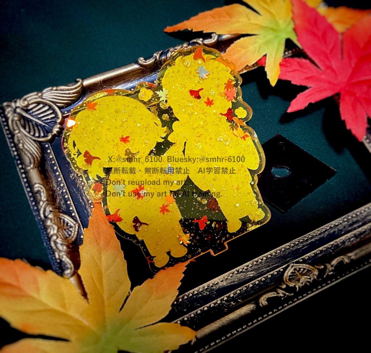 smhr_6100's tweet photo. 海財♨️湯けむり秋🍁🍂アクリルスタンドです！
10/11に持っていきます！
(アクスタは数少ないです！が同絵柄のステッカーセットはたくさん作りました！) https://t.co/KUgbFz5gOj
