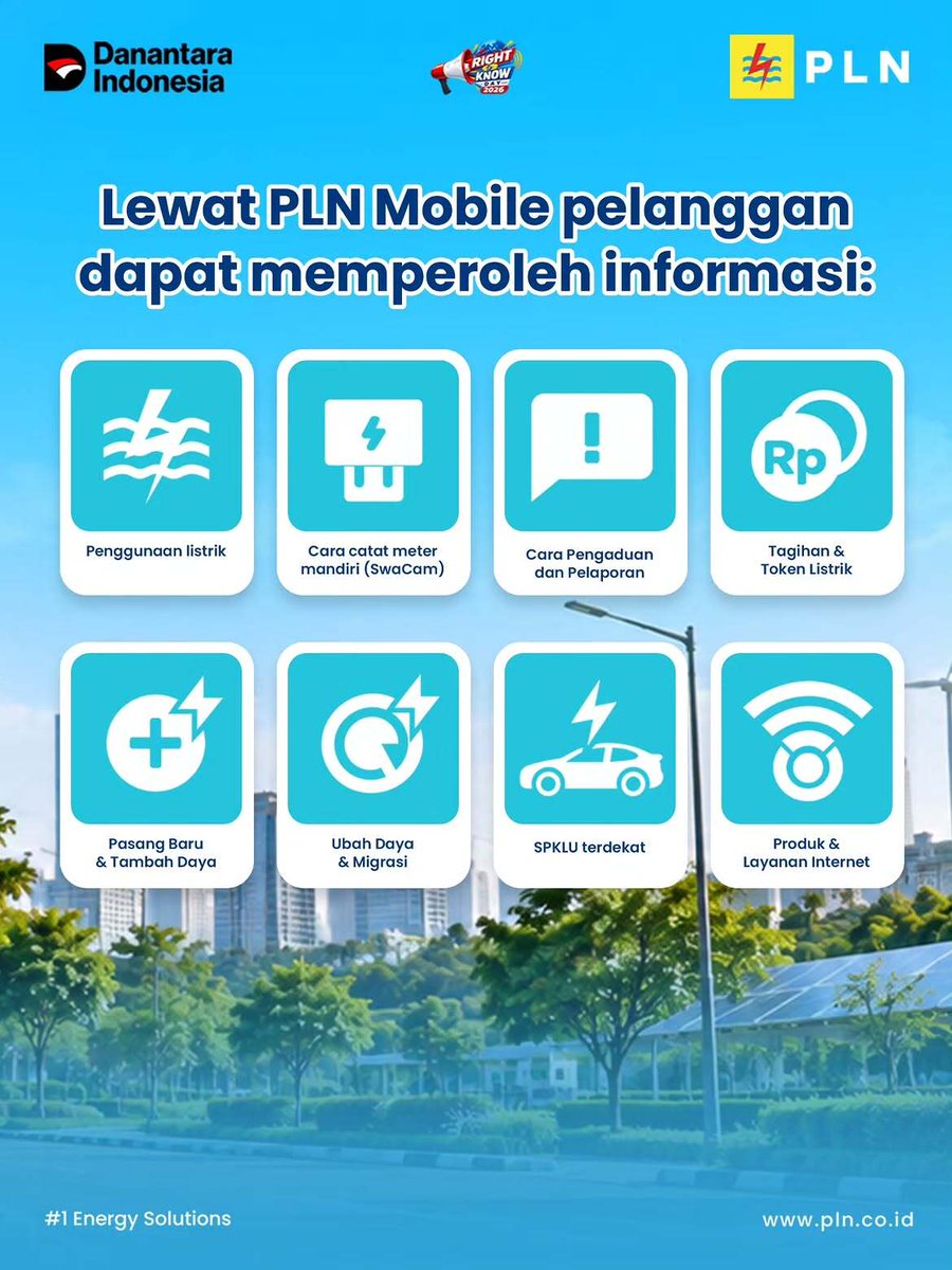 MarosElectrizen's tweet photo. Electrizen, berbagai kebutuhan informasi dan layanan kelistrikan kini bisa diakses lebih mudah lewat PLN Mobile. ⚡

#righttoknowday #rtkd2026 #hakuntuktahu #keterbukaaninformasi #informasiterbukapublikberdaya https://t.co/fYfyWIdGNr