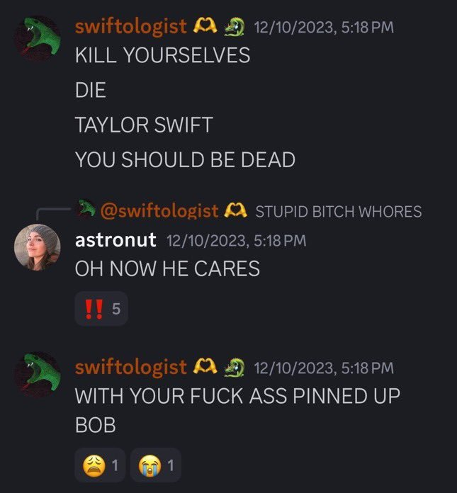 LalalalAala2212's tweet photo. Just in case anyone doesn't know about the disgusting things that Zachary Hourihane (Not saying the *****ologist because he is a fake fan) has said about Taylor Swift. Just real misogynistic remarks and it's evidently clear he just uses her name to garner hate for her which brings attention to his platform.

Fuck him and anyone who supports him he has no right having "swift" in his name.
