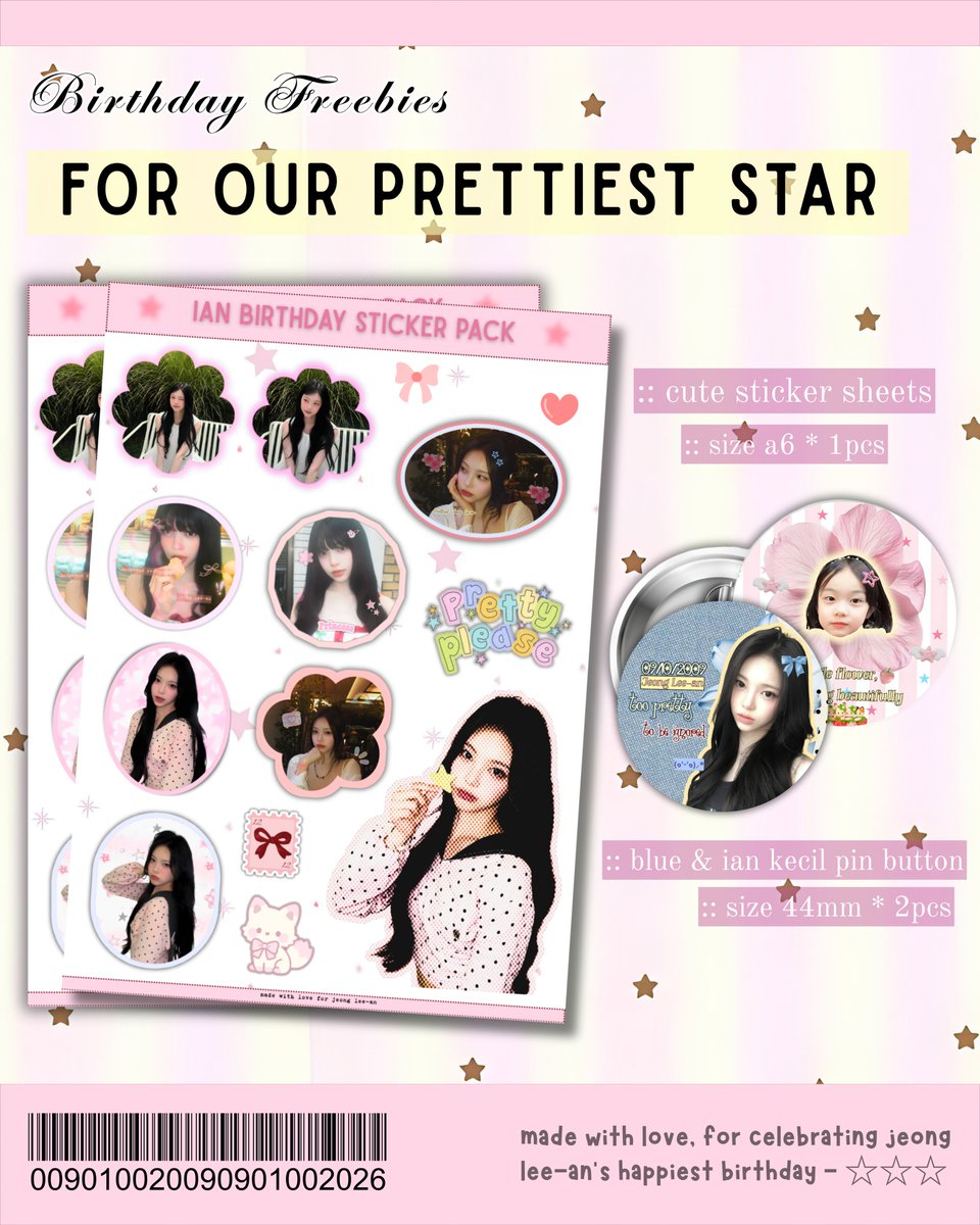 duakilonaga's tweet photo. 💌🌷 ₍ᐢ. .ᐢ₎♡
 #IAN Birthday Freebies

𐙚 rts &amp; likes are highly appreciated!
𐙚 untuk yg sayang IAN dan H2H  🫶🏻

ʚ please write your usn on the notes
ʚ NO RF PLEASE 

:: claim by 🍊 (bisa keep event)
https://t.co/pid1tU2IAB https://t.co/B2CXwdLB8V