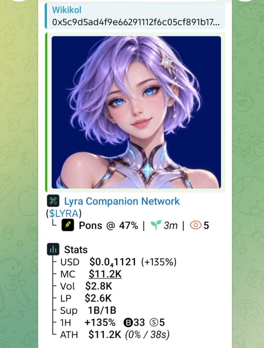 WikiKol1's tweet photo. Watch your entry on $LYRA
CA
0x5c9d5ad4f9e66291112f6c05cf891b176122569d
#SMNO #CRYPTOAI #CRYPTOCLARITYACT #MEMECOIN https://t.co/hPyZfDtt3s