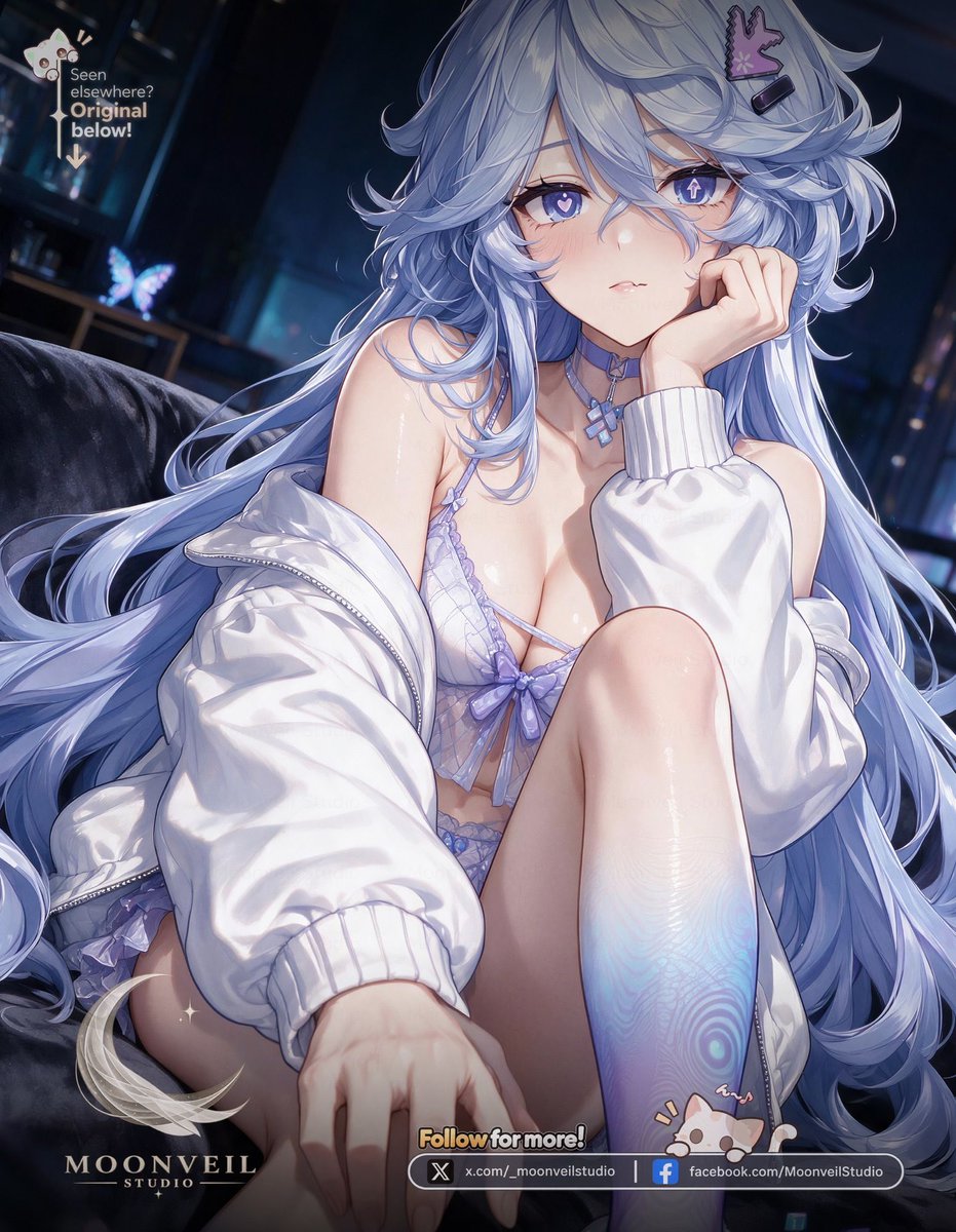 _MoonveilStudio's tweet photo. “You look awfully interested.
Should I come closer… or are you going to keep pretending you weren’t staring? ❄️”
#NevernessToEverness #NTE #Elyms #Fanart #Anime #Illustration https://t.co/NocM3A5t5U