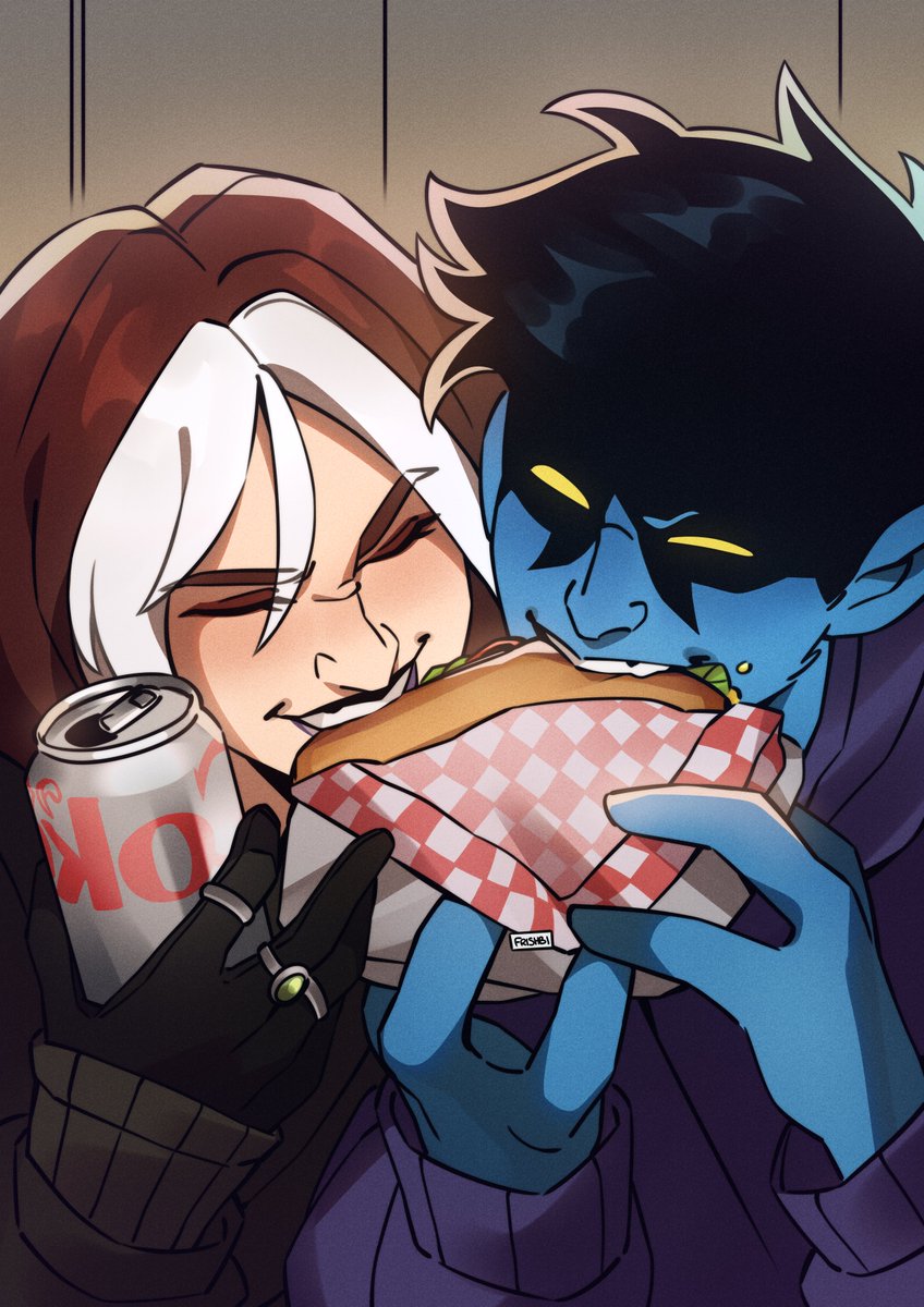 frishbi's tweet photo. Silly X-Men stuff 🥪🍕
#marvel #xmen https://t.co/2uwDH7NWka