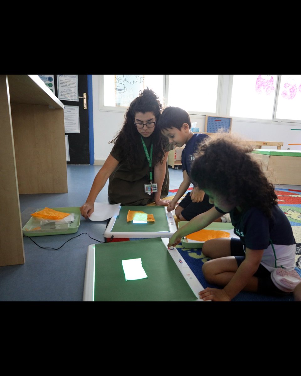 AISQ8's tweet photo. Our little scientists explored light through hands-on stations in the STEM Lab creating shadow puppet stories, building structures to investigate how shadows change, and testing different materials to discover what blocks light. 🔍✨
 #aisq8 #stemlearning #ibpyp #stemeducation https://t.co/qQEBsnvvIn
