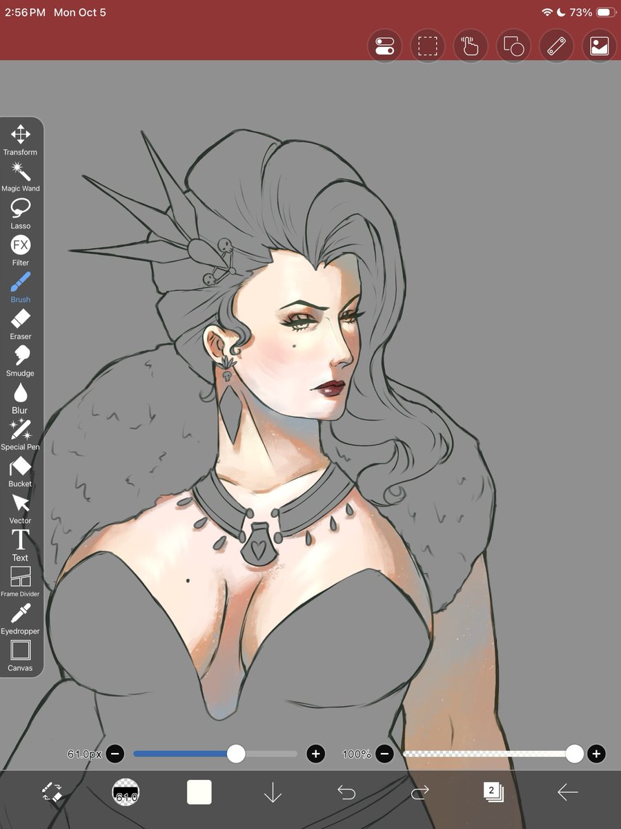abramspilled's tweet photo. Working on lady geist #ladygeist #deadlock https://t.co/SNsMu7PKyq