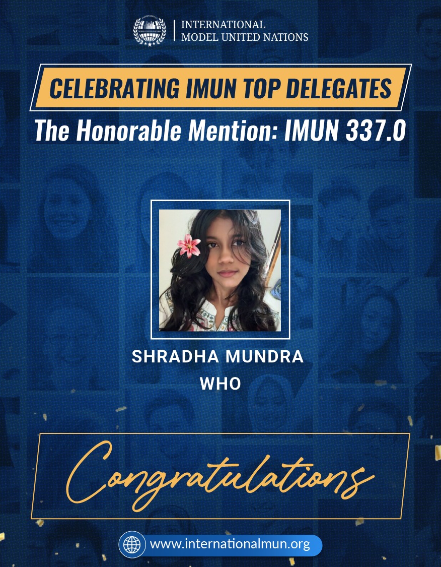 imunofficial's tweet photo. ๐โจ IMUN Online celebrates its Top Delegates! ๐ Showcase leadership, diplomacy, critical thinking & global perspectives while connecting with 100+ countries. #IMUN #IMUNOnline #ModelUN https://t.co/7LWp7ztvoV