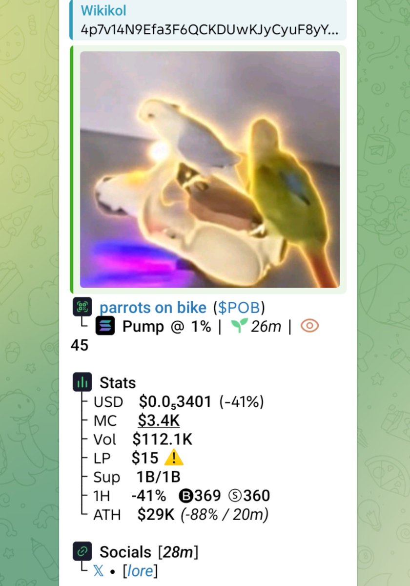 WikiKol1's tweet photo. Watch your entry on $POB
CA
4p7v14N9Efa3F6QCKDUwKJyCyuF8yYVhamcN6gR5pump
#SMNO #CRYPTOAI #CRYPTOCLARITYACT #MEMECOIN https://t.co/BzlfJZW3Ez