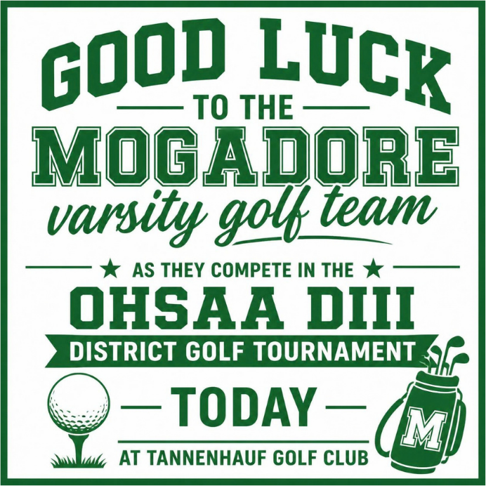 MogAthCats's tweet photo. Good luck to our golf team today as they battle at districts with a trip to Columbus on the line! #MogadoreWildcatFamily https://t.co/5O1SDBdgcA