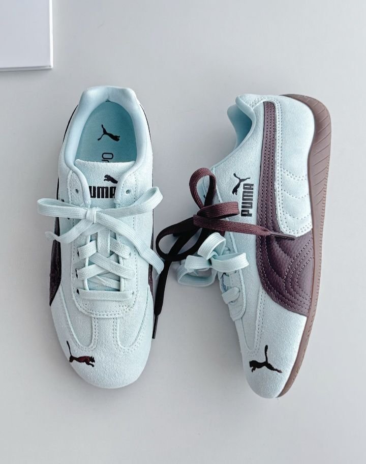 verstif's tweet photo. BENERAN NAKSIR SAMA PUMA SPEEDCAT YANG INI.. CAKEP BANGET DEH COMBO MINT CHOCOLATE 🩵🤎 https://t.co/JdNDv1rxYo