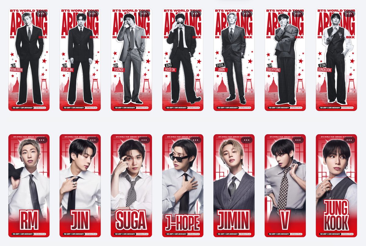 sunflowercharts's tweet photo. ไฟนอลลุคของแบนเนอร์ทั้ง 14 ป้ายมาแล้ว~ จัดไปกับขนาด 0.8x2 เมตร ทุกคนเตรียมเป็นตัวจิ๋วถ่ายรูปคู่ได้เลย 😆

ทางบ้านชำระค่าแบนเนอร์เรียบร้อยแล้ว เป็นเงิน 6,901.94 บาท (ไม่รวมส่ง) ตรวจสอบรายละเอียดได้ที่ https://t.co/hkrslg9T2b

#อารีรัง360องศาที่ราชมัง
#BTS_WORLDTOUR_ARIRANG_BANGKOK https://t.co/JMY3z1XNOA