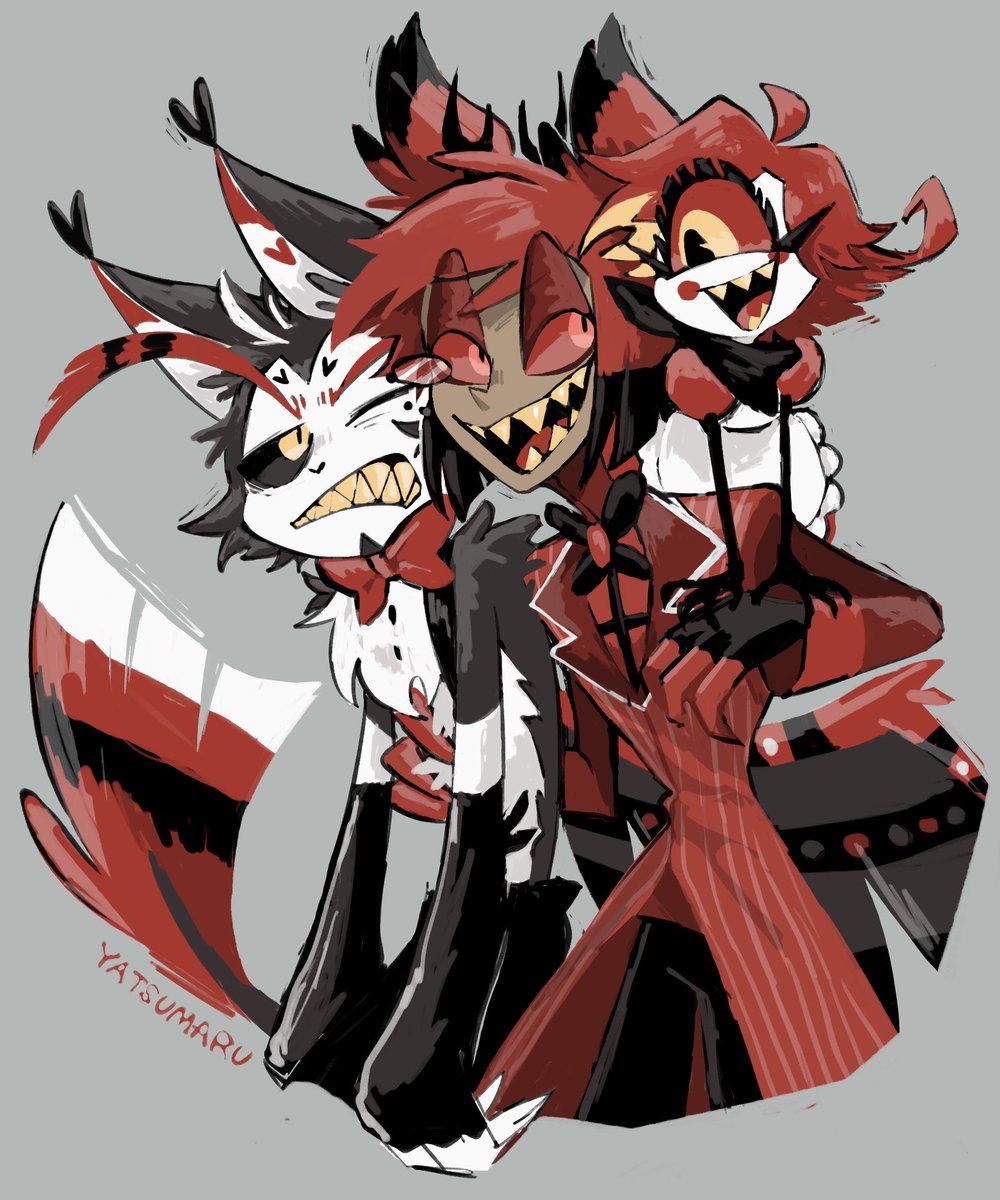 qXee4O8BkK7qv3C's tweet photo. 雇用組〜ッ

#radiotrio
#HazbinHotelFanart https://t.co/A2zA4C6SLI