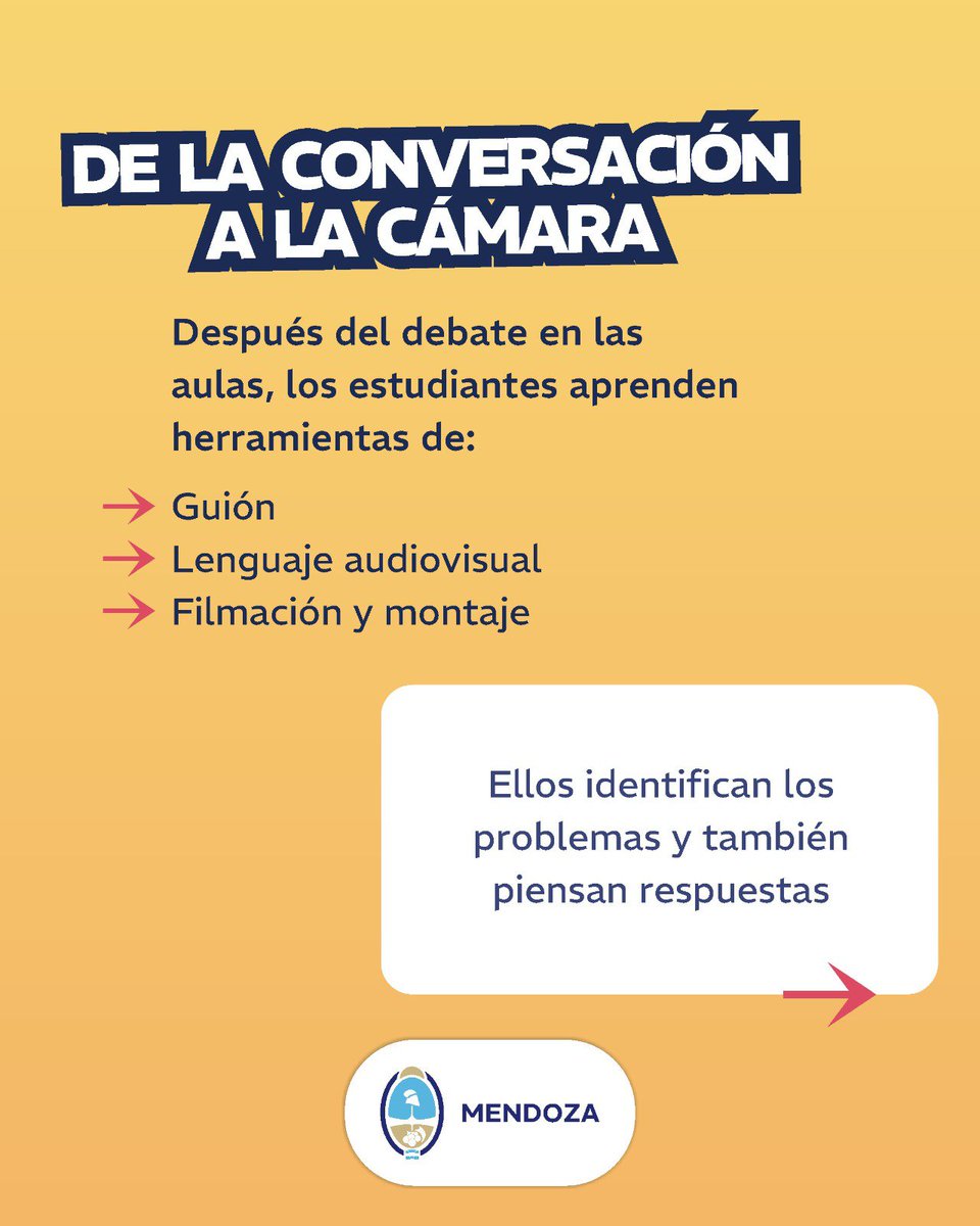 RodoMontero83's tweet photo. @MendozaGobierno @MinSaludMza @MzaDGE @TadeoGZ No les imponemos soluciones, sino que través del cine y el lenguaje audiovisual, les damos la palabra para que transformen sus vivencias en historias, enfrenten el acoso y la soledad, y propongan cómo cuidarse entre ellos. https://t.co/AAcK5fZxMK